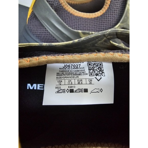 New Merrell Hydro Runner Moc Camo Men's SHOES Size 12 Camouflage - Picture 11 of 12